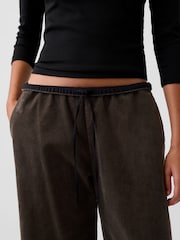 Alyvuogių žalia - Gap Corduroy Easy Wide-Leg Trousers - 3 paveikslėlis iš 3