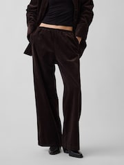 Tamsiai ruda - Gap Corduroy Easy Wide-Leg Trousers - 1 paveikslėlis iš 6
