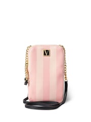 Victoria's Secret Pink Iconic Stripe Crossbody Phone Holder - Image 1 of 2