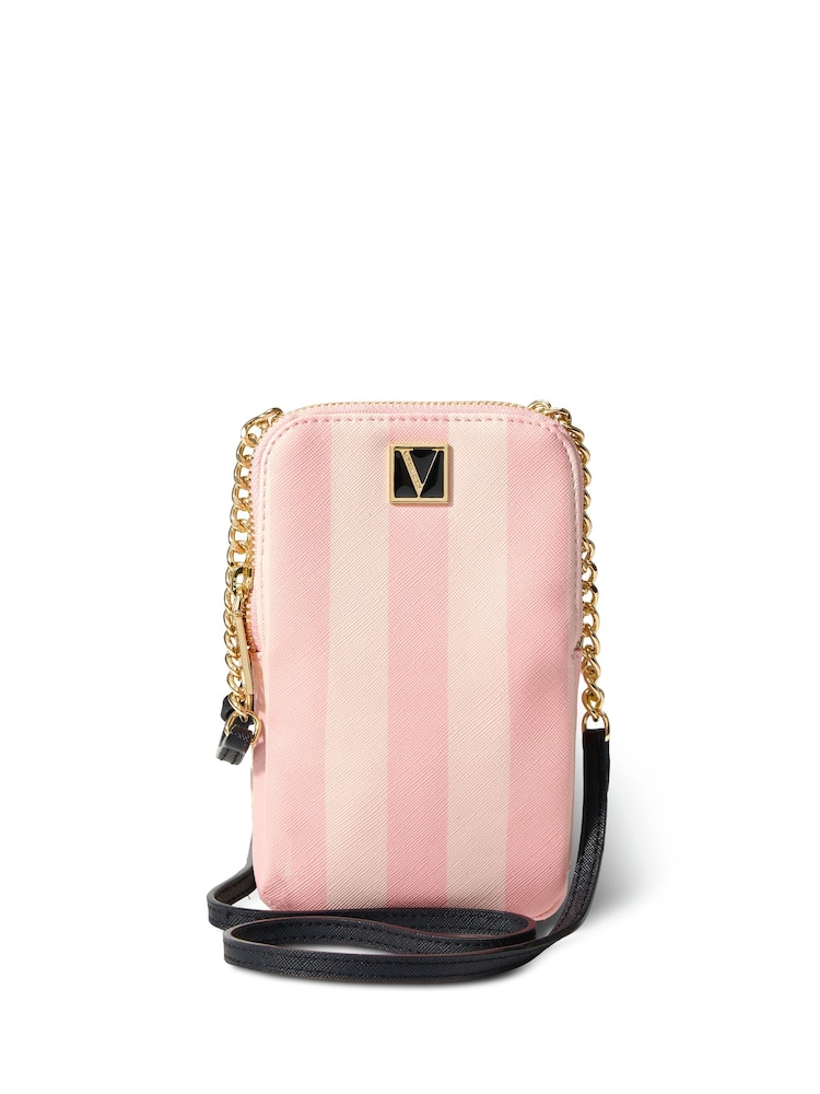 Victoria's Secret Pink Iconic Stripe Crossbody Phone Holder - Image 1 of 2