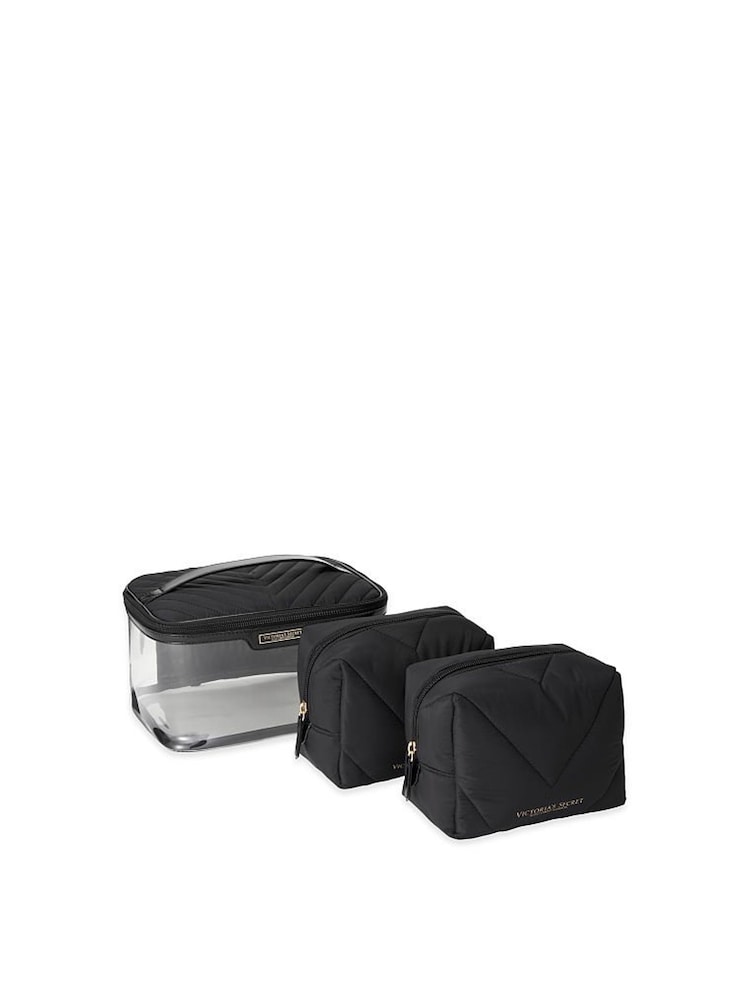 Victoria's Secret Black Lily 3 in 1 Makeup Bag - Image 1 of 4