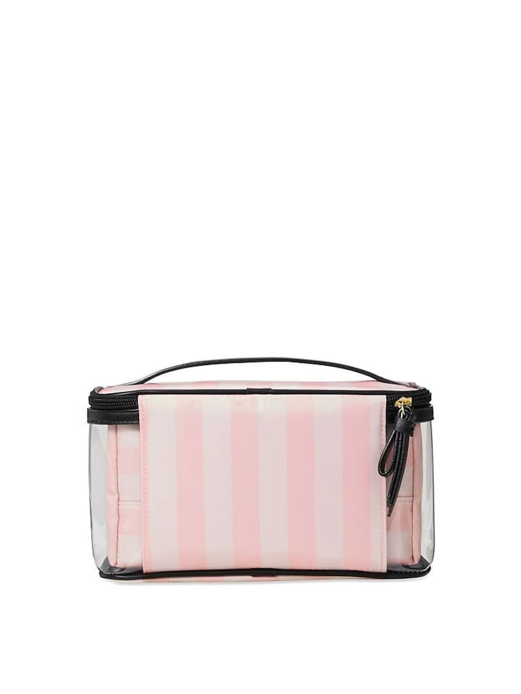 Victoria's Secret Pink Iconic Stripe 3 in 1 Makeup Bag - Image 4 of 4