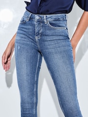 Lipsy Authentic Blue Petite Mid Rise Skinny Kate Jeans - Image 3 of 4
