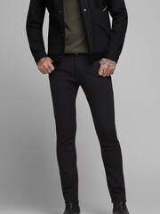 Jack & Jones Black Glen Slim Tapered Jeans - Image 1 of 5