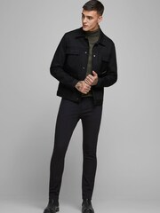 Jack & Jones Black Glen Slim Tapered Jeans - Image 3 of 5