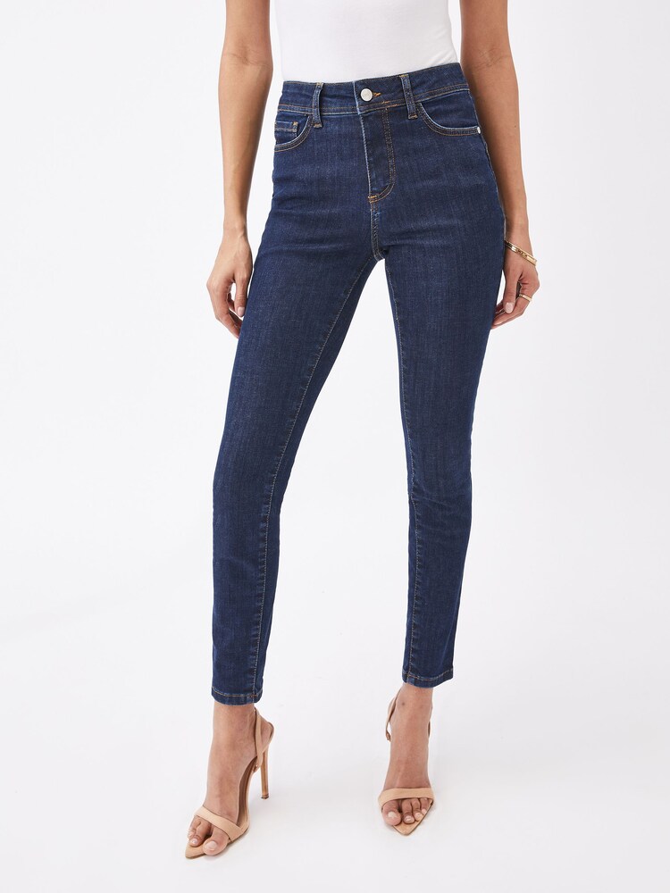 Lipsy Blue High Waist Sculpt, Slim and Shape Skinny Jeans - Image 1 of 4