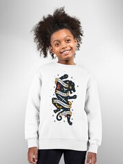 All + Every White Harry Potter Lion Of Gryffindor Courage And Determination Kids Sweatshirt - Image 1 of 3
