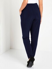 Roman Navy Jersey Stretch Harem Trousers - Image 2 of 4