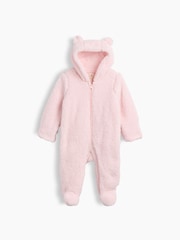 Gap Pink Sherpa One-Piece (0-24mths) - Image 1 of 3