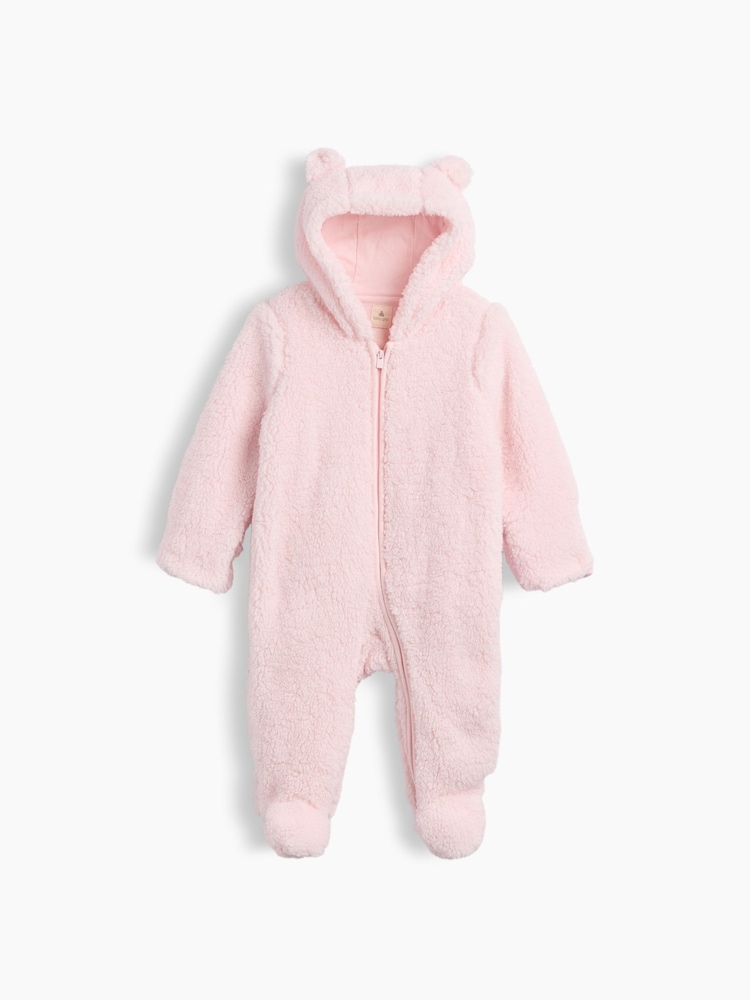 Gap Pink Sherpa One-Piece (0-24mths) - Image 1 of 3 Gap Pink Sherpa One-Piece (0-24mths) - Image 1 of 3