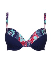 Pour Moi Navy Positano Lightly Padded Underwired Top - Image 1 of 1