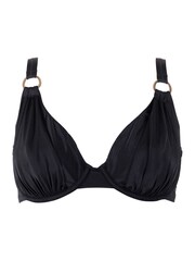 Pour Moi Black Non Padded Samoa Underwired Bikini Top - Image 4 of 5