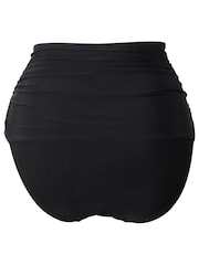 Schwarz - Pour Moi Samoa Figurformende Bikinihose mit hohem Bund - Bild 5 von 5