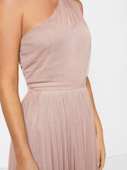 Anaya With Love Light Pink Petite One Shoulder Maxi Dress - Image 3 of 4