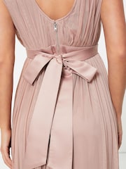 Anaya With Love Light Pink Petite Bow Back Wide Strap Maxi Dress - Image 4 of 4