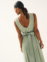 Anaya With Love Sage Green Petite Bow Back Wide Strap Maxi Dress - Image 2 of 3