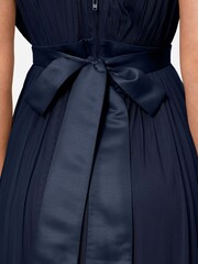 Anaya With Love Navy Blue Petite Bow Back Wide Strap Maxi Dress - Image 4 of 4