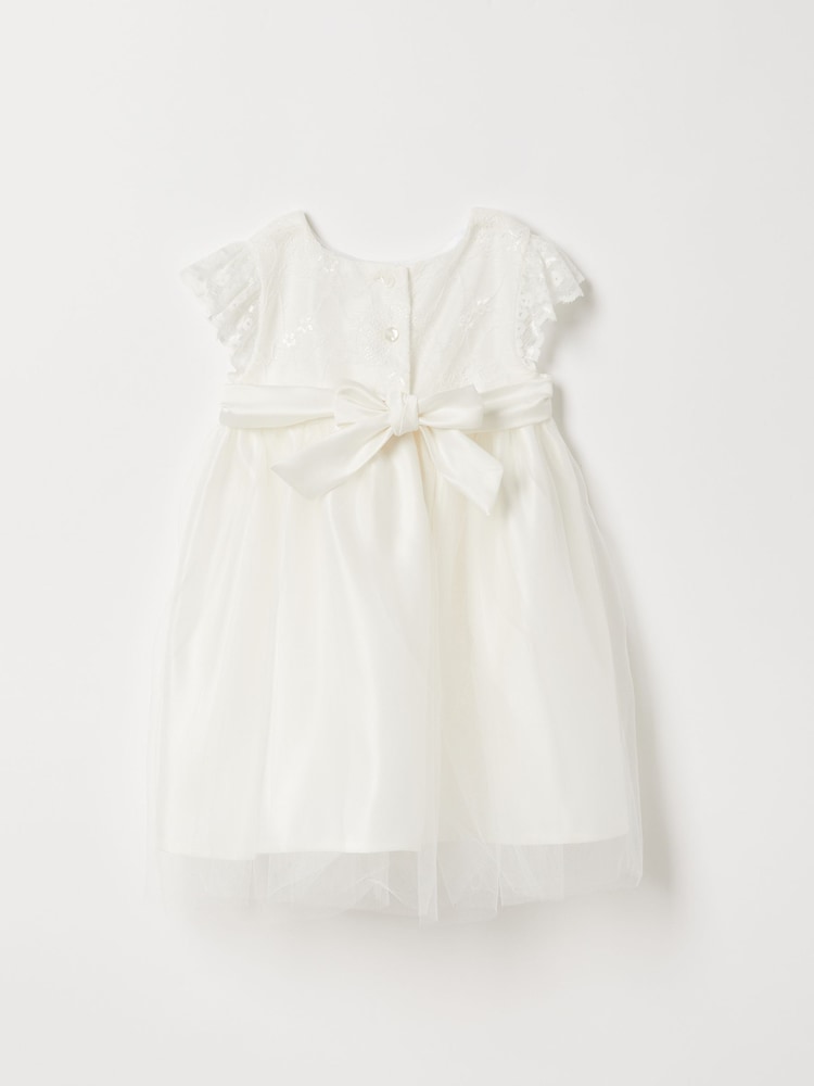 Elfenbein mit Spitze - Lipsy Baby Kleid für Blumenmädchen - Bild 6 von 6 Elfenbein mit Spitze - Lipsy Baby Kleid für Blumenmädchen - Bild 6 von 6