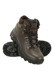 Mountain Warehouse Dark Brown Latitude Womens Waterproof, Vibram Sole Leather Hiking Walking Boots - Image 1 of 4