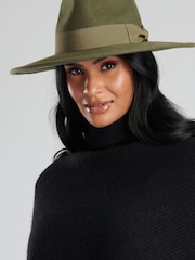 South Beach Green Wool Fedora Hat - Image 1 of 3