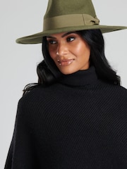 South Beach Green Wool Fedora Hat - Image 2 of 3