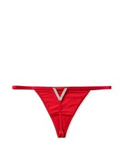 Victoria's Secret Lipstick Red Smooth G String Shine Strap Knickers - Image 4 of 5