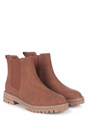 Linzi Brown Roman Classic Pull On Casual Chelsea Boot - Image 3 of 4