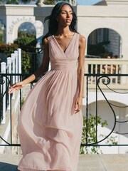 Lipsy Blush Empire Bridesmaid Maxi Dress - Image 2 of 4