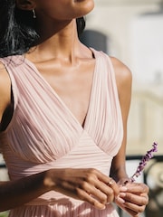 Lipsy Blush Empire Bridesmaid Maxi Dress - Image 4 of 4