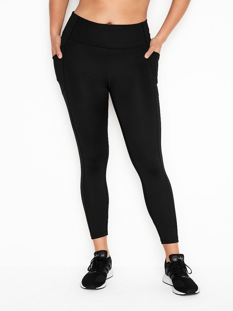 Victoria's Secret Black Cropped High Waist Legging - Image 1 of 4