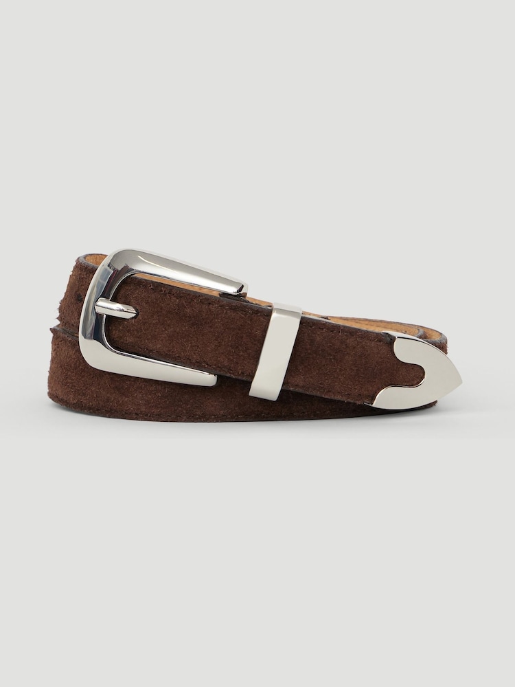 Hush Zinnia Suede Western Belt - Imagen 1 de 2
