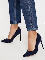 Lipsy Navy Regular Fit Comfort High Heel Court Shoes - Image 1 of 5