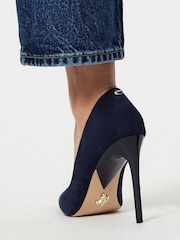 Lipsy Navy Regular Fit Comfort High Heel Court Shoes - Image 4 of 5