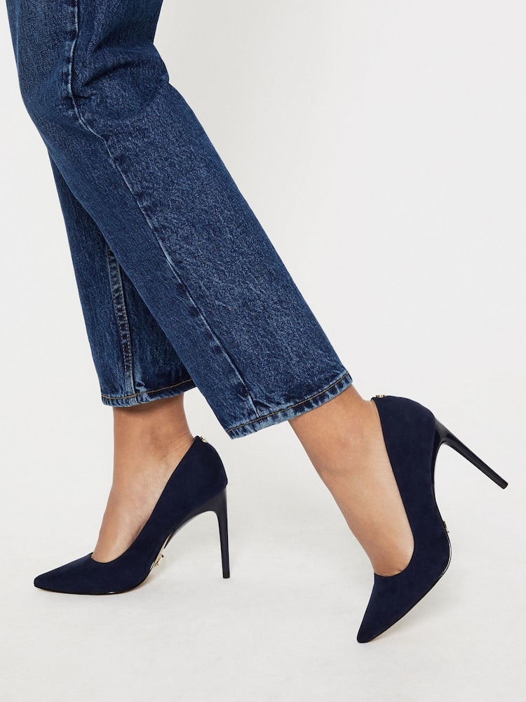 Lipsy Navy Regular Fit Comfort High Heel Court Shoes - Image 5 of 5