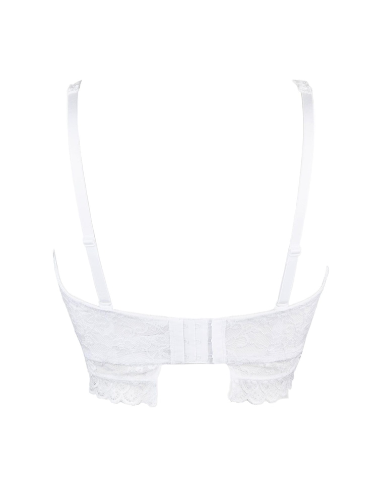 Pour Moi White Strapless Rebel Longline Multiway Strapless Bra - Image 5 of 5 Pour Moi White Strapless Rebel Longline Multiway Strapless Bra - Image 5 of 5