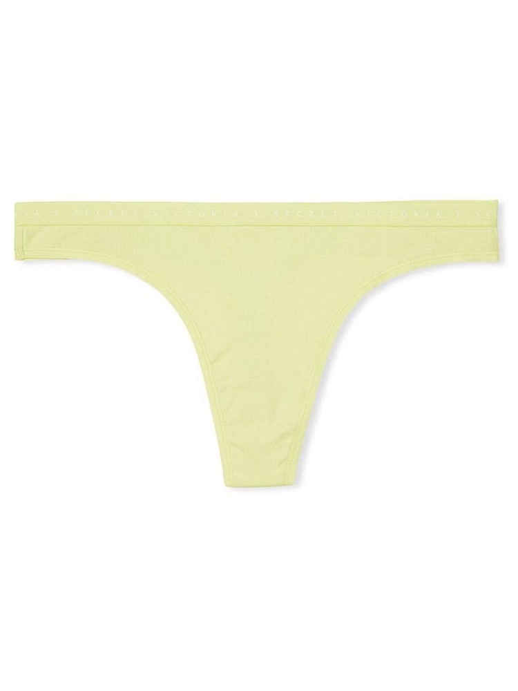 Victoria's Secret Iced Olive Green Cotton Thong Knickers - Image 3 of 3