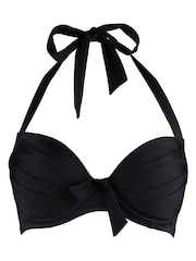 Pour Moi Black Halter Azure Underwired Lined Non Padded Top - Image 3 of 4