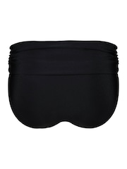 Schwarz - Pour Moi Azure Bikinihose mit umgeschlagenem Bund - Bild 4 von 4