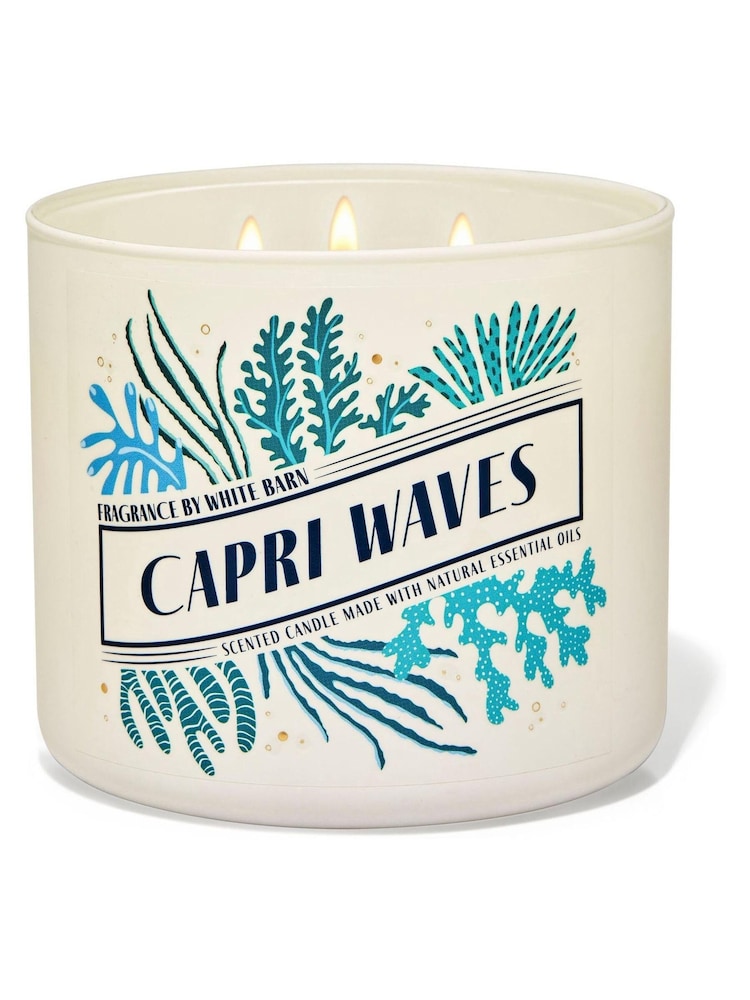 Bath & Body Works Capri Waves Capri Waves 3Wick Candle 14.5 oz / 411 g - Image 1 of 1