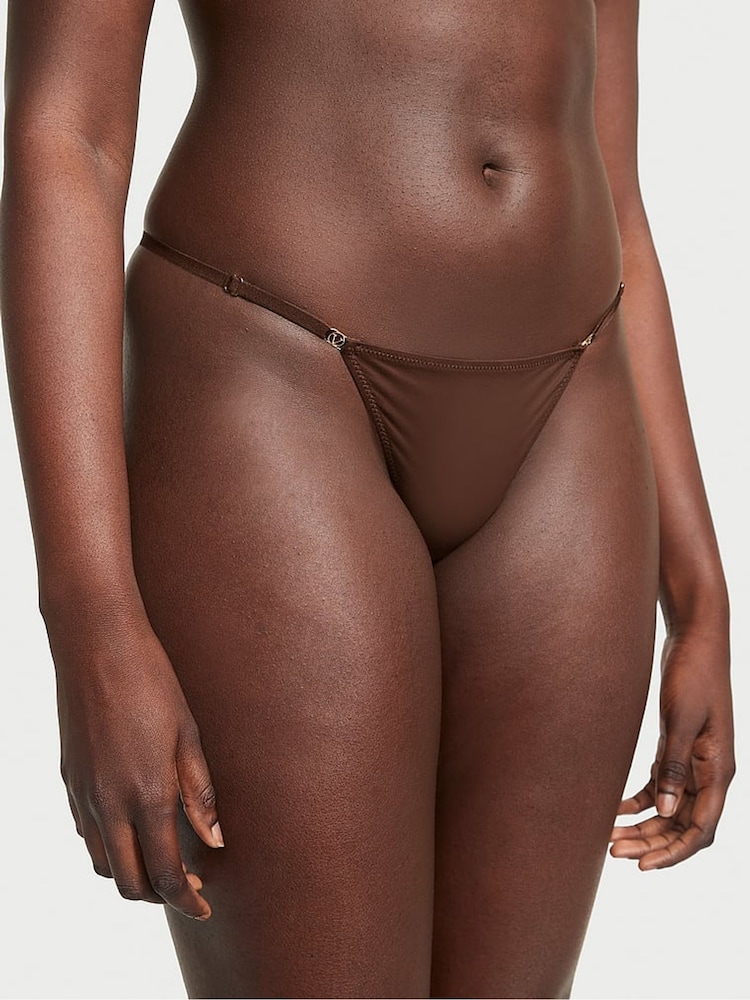 Victoria's Secret Ganache Nude Thong Knickers - Image 1 of 5 Victoria's Secret Ganache Nude Thong Knickers - Image 1 of 5
