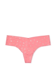 Victoria's Secret Pink Cocktail Vs Hearts Noshow Shimmer Thong Knickers - Image 3 of 3
