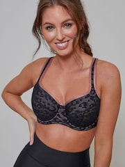 Pour Moi Leopard Medium Support Energy Reach Sports Bra - Image 1 of 5