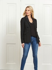 Sosandar Smoking-Blazer mit Detail in Seidenoptik - Bild 6 von 6
