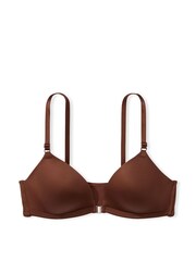 Victoria's Secret PINK Nude Ganache Non Wired Lightly Lined Front Close Bra - Image 1 of 2