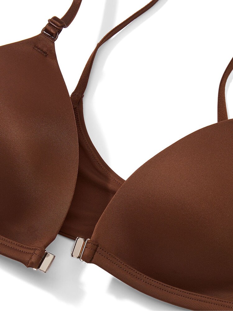 Victoria's Secret PINK Nude Ganache Non Wired Lightly Lined Front Close Bra - Image 2 of 2