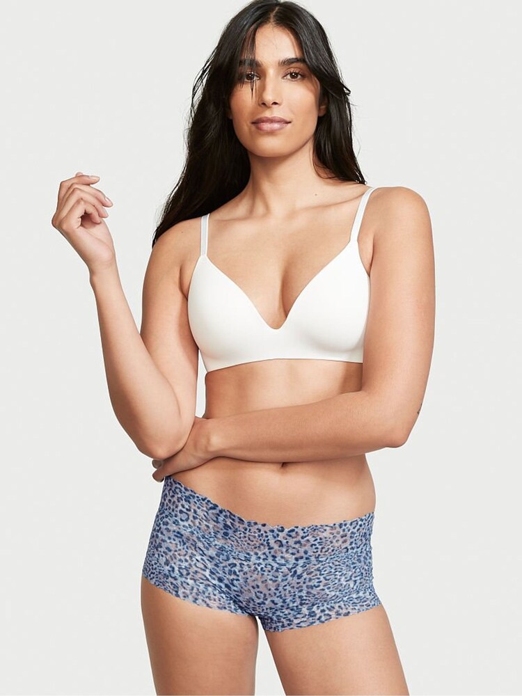 Victoria's Secret Icy Lavender Tie Dye Leopard Shortie Knickers - Image 1 of 3