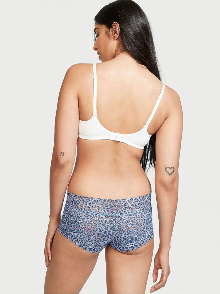 Victoria's Secret Icy Lavender Tie Dye Leopard Shortie Knickers - Image 2 of 3