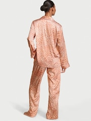 Victoria's Secret Leopard Satin Long Pyjama Set - Image 2 of 4