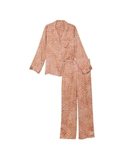 Victoria's Secret Leopard Satin Long Pyjama Set - Image 3 of 4