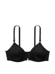 Victoria's Secret PINK Black Non Wired Lightly Lined Front Close Bra - Image 1 of 2